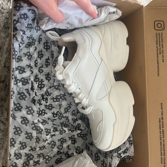 TrashPlanet Billie 920 platform sneakers white 7 - Picture 6 of 12